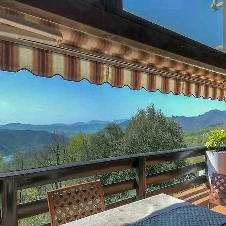 Panoramic Between Liguria And Tuscany Montale (Liguria)